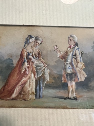 Painting watercolor galant - painting, &