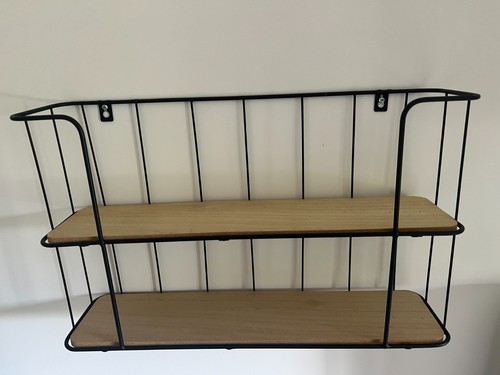 Etagere murale industriel bois - etagere,