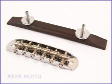 Vintage Japanese style Archtop Hollow-Body Guitar bridge + Wood Base  EZPZ PARTS