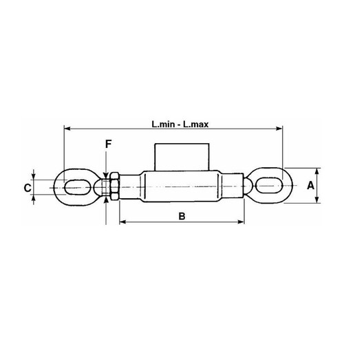 Tendeur stabilisateur 16x2 - de,