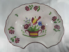 LES ISLETTES EARTHENWARE BEARD DISH / EASTERN ST CLEMENT TO IDENTIFY 