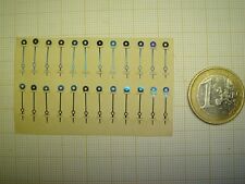 1 BLUE STEEL MINUTE HAND FOR ROOSTER WATCH L = 14MM WITH 1.00MM SQUARE