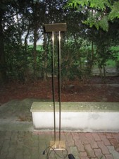 Vintage Gold Metal Living Room Lamp 1970/80 Design Italy