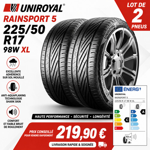 Lot pneus 225 50 r17 - 2,