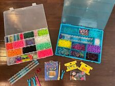 Huge Rainbow Loom Bundle ~ Looms, Monster Loom ~ 2 Boxes ~ Bands, Hooks & Charms