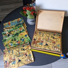 1925  JEU DE CUBES bois  "