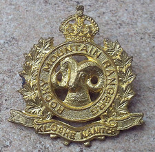 Cap Badge Canada WW2 "Rocky