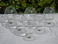Service de 6 verres à cognac