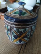 jolie Pot Couvert bonbonnière – (Safi, Maroc) poterie 