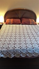 Couvre lit en crochet fait