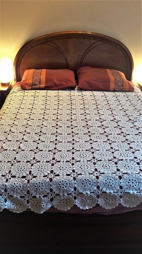 Couvre lit crochet fait - en,