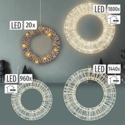 Couronne avec led blanc chaud - avec,