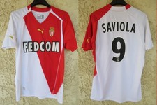 Maillot A.S MONACO 2004 2005 SAVIOLA n°9 vintage PUMA maglia shirt footbal M
