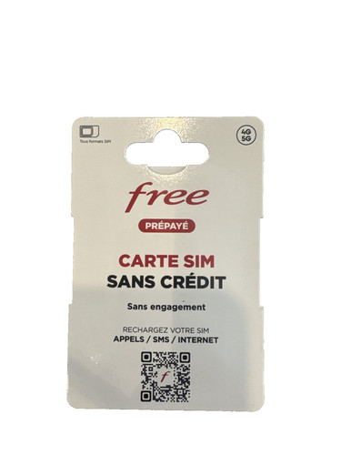 Carte sim prepayee free sans - carte,