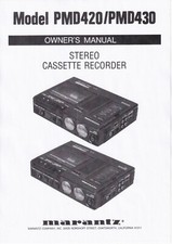 Manuel D'Utilisation Pour Marantz PMD 222