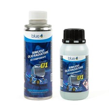 KIT ADDITIVE CLEANER K1 + K2 REMOVE OIL RADIATOR BLUE - BR03003