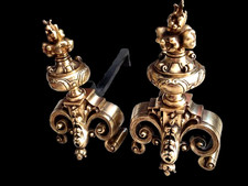 Ancien Chenet De Cheminée En