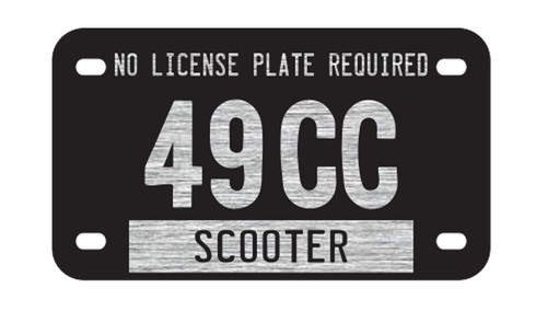 Scooter tag license - tag, no