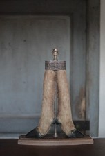 Deer paw lamp with silver