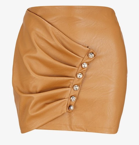 Mini jupe drapée - mini-jupe, et