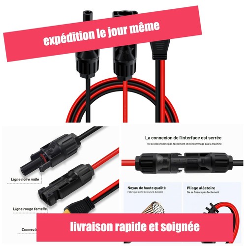 Câble solaire xt60 12 - câble,