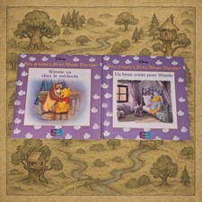 Disney Winnie l’Ourson French Books Lot (2) 2000 Grolier Mes Premiers Livres