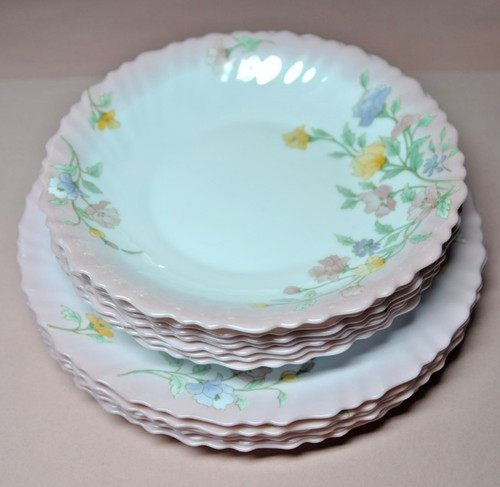 Assiettes arcopal roses - arcopal,