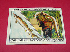 CHROME CAUCASIA N°211 STURGEON FISHERMEN CHOCOLATE PUPIER ASIA 1936