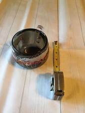 Lions Clubs International World Globe Glass Mug Cup Round Semi Clear