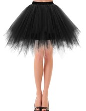 Jupe Tulle Femme Noir Courte