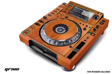 Autocollant Décalque Pour Pioneer CDJ 2000 Platine DJ Mixeur Pro Audio GRAIN
