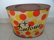 DUFOUR Lithographed Candy Box Scatolla di Caramelle Folk Art