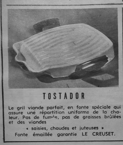 Publicité 1964 creuset - 1964, le