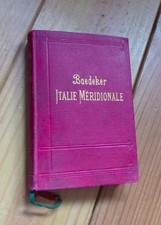 Ancien guide Baedeker Italie méridionale 1912 (ancêtre du Michelin)
