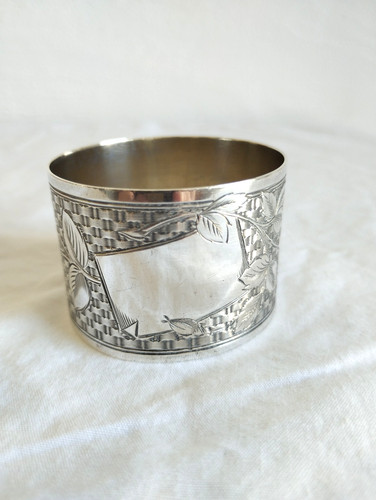 Rond serviette argent - rond,