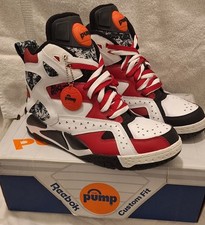REEBOK PUMP BLACKTOP BATTLEGROUND "FLASH RED" (2014) **MENS 11.5
