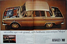 1965 RENAULT 10 TRUNK THAT SEES BIG AND BRILLIANT MAJOR MECHANICS AD