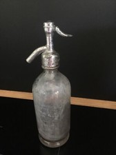 BOUTEILLE SIPHON EAU de Seltz Verre Blanc Petit Modèle