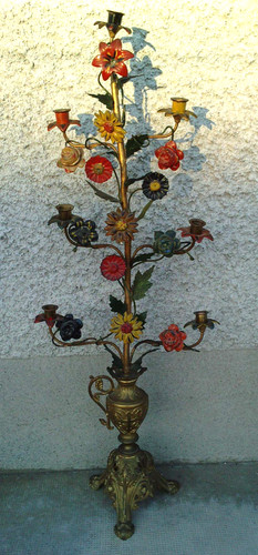 Ancien candelabre eglise - ancien,