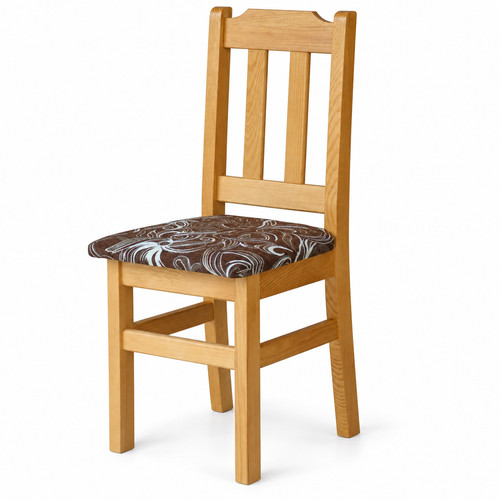 Chaise rembourrée pin bois