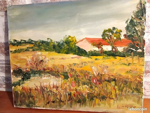 Tableau huile sur - sur, toile