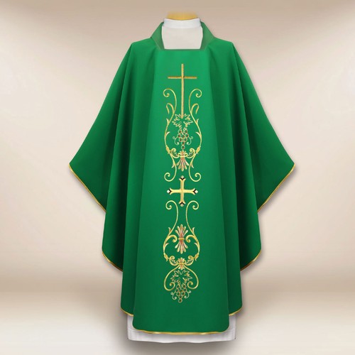 Chasuble brodée croix - chasuble, «