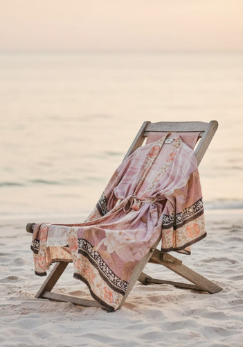 Kimono long femme imprimé