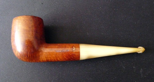 Pipe bois bicolore - beige, et