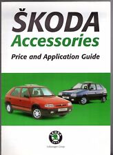 Skoda Favorit, Felicia & Foreman Accessories Price List 1995 UK Market Brochure
