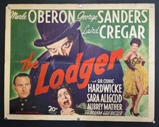 The Lodger Movie Poster Merle Oberon George Sanders 1944 RARE *Hollywood Posters