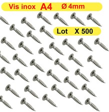 Vis Bois inox A4 Ø 4mm Entièrement Filetée 13 x Taille Différente A4 ( x500 )