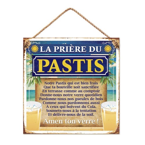 Plaque métallique prière - métallique, la