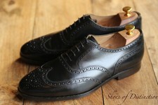 Crockett & Jones Albemarle Black Leather Oxford Brogue Shoes UK 9 E US 10 EU 43