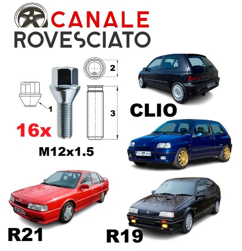 Kit boulons renault r21 r19 - 16,